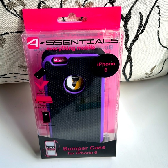 NWT Assentials bumber case forIPhone 6 purple and black - Picture 1 of 2